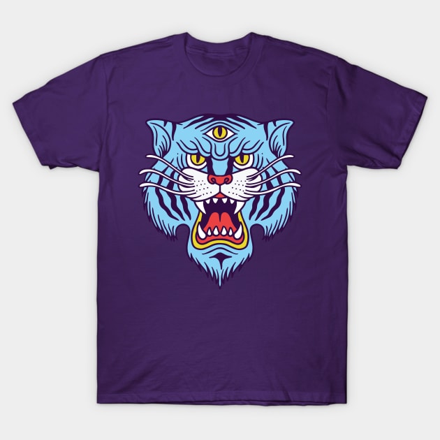 3rd Eye Tiger T-Shirt by machmigo